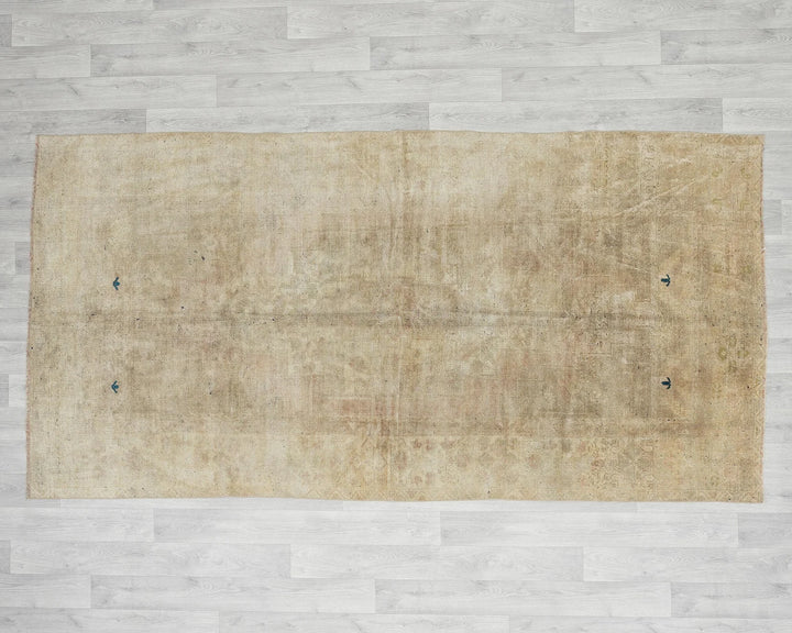 Brown Turkish Oushak Rug 4'5" x 8'5" Hand-Knotted | No. VR22384