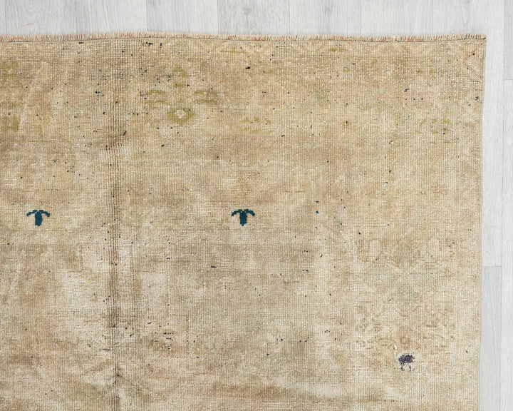 Brown Turkish Oushak Rug 4'5" x 8'5" Hand-Knotted | No. VR22384