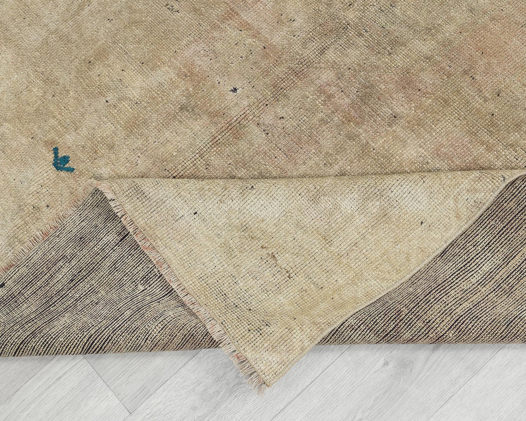 Brown Turkish Oushak Rug 4'5" x 8'5" Hand-Knotted | No. VR22384
