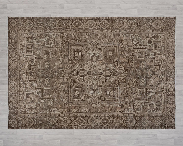 Multicolor Turkish Vintage Rug 5' x 12' Hand-Knotted | No. VR22542