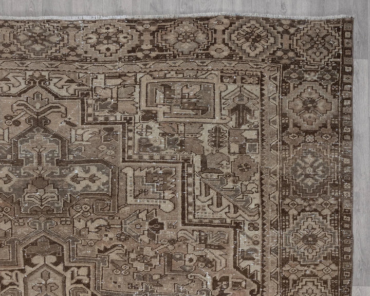 Multicolor Turkish Vintage Rug 5' x 12' Hand-Knotted | No. VR22542