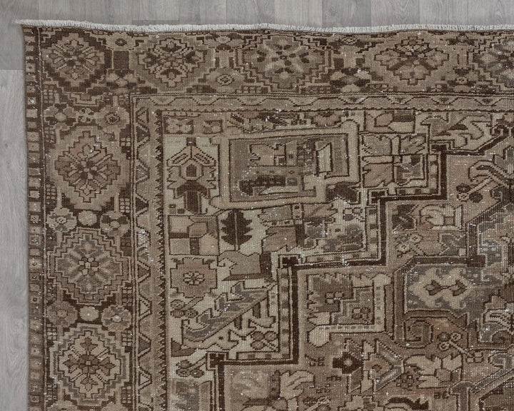 Multicolor Turkish Vintage Rug 5' x 12' Hand-Knotted | No. VR22542