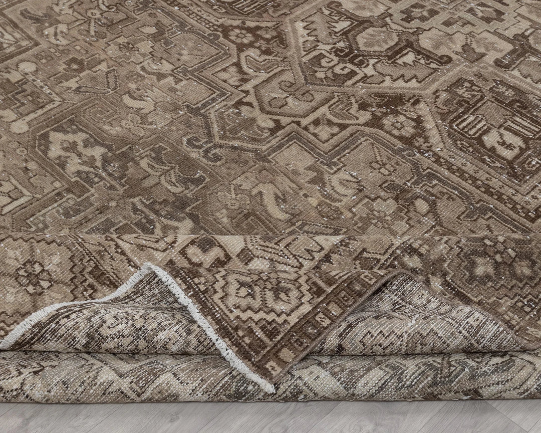 Multicolor Turkish Vintage Rug 5' x 12' Hand-Knotted | No. VR22542