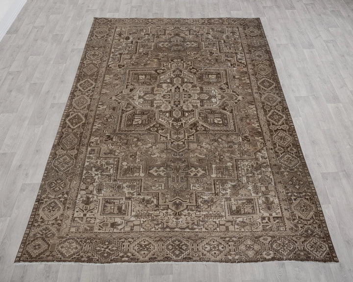 Multicolor Turkish Vintage Rug 5' x 12' Hand-Knotted | No. VR22542