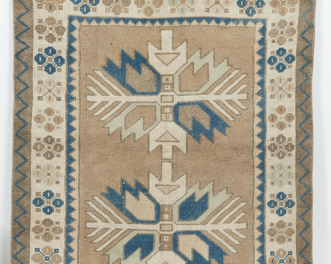 Multicolor Turkish Oushak Rug 3' 7" x 4' 10" Hand-Knotted | No. VR22703