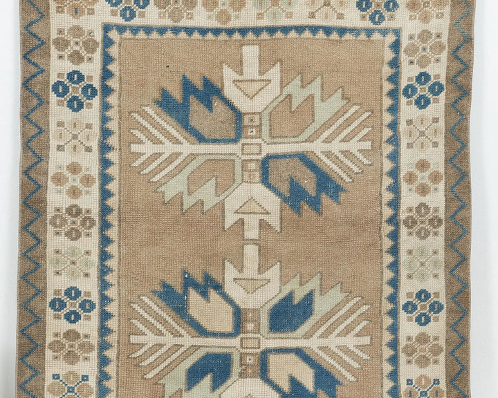 Multicolor Turkish Oushak Rug 3' 7" x 4' 10" Hand-Knotted | No. VR22703