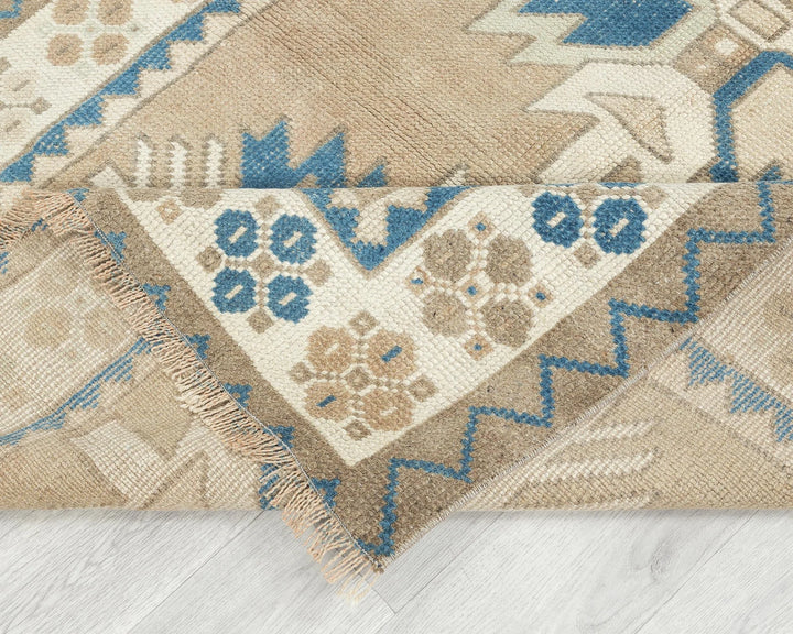 Multicolor Turkish Oushak Rug 3' 7" x 4' 10" Hand-Knotted | No. VR22703