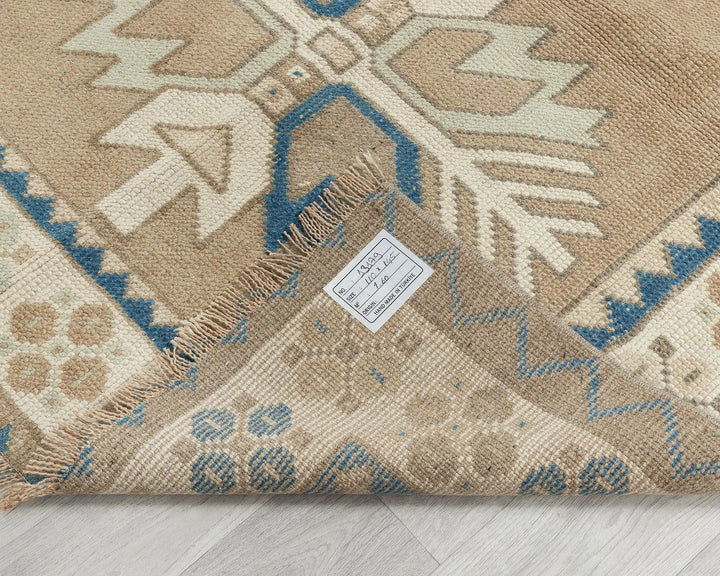 Multicolor Turkish Oushak Rug 3' 7" x 4' 10" Hand-Knotted | No. VR22703