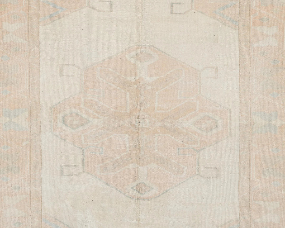 Beige Turkish Oushak Rug 7' 1" x 5' 10" Hand-Knotted | No. VR22774