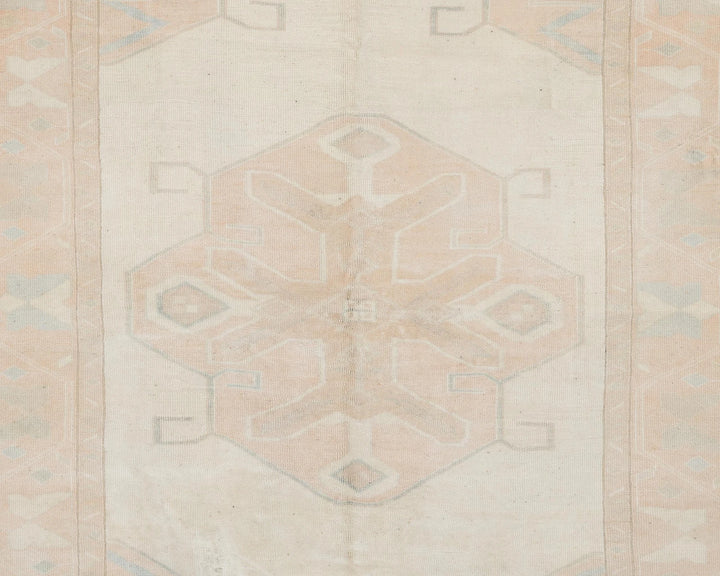 Beige Turkish Oushak Rug 7' 1" x 5' 10" Hand-Knotted | No. VR22774