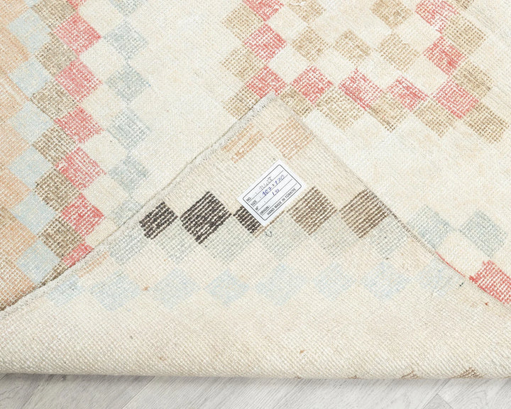 Multicolor Turkish Oushak Rug 3' 6" x 5' 7" Hand-Knotted | No. VR22825