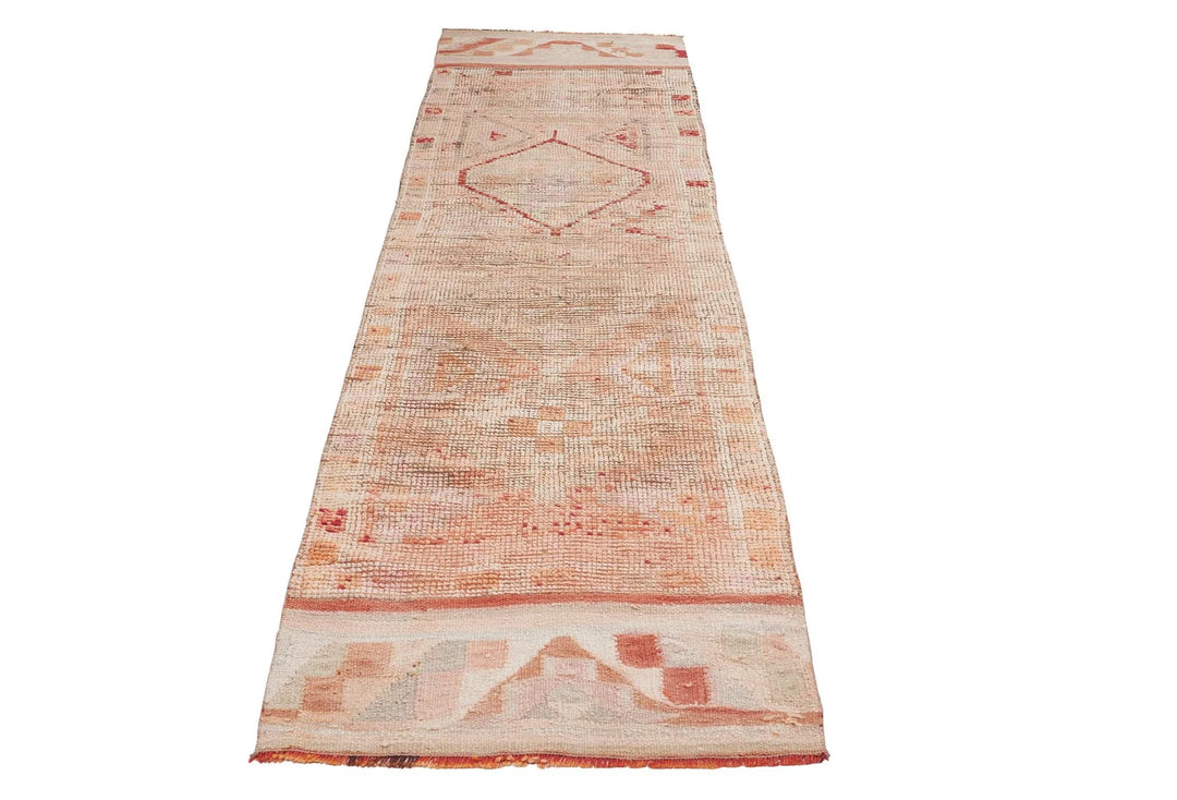 Multicolor Turkish Oushak Rug 2'11" x 11'6" Hand-Knotted | No. VR22970