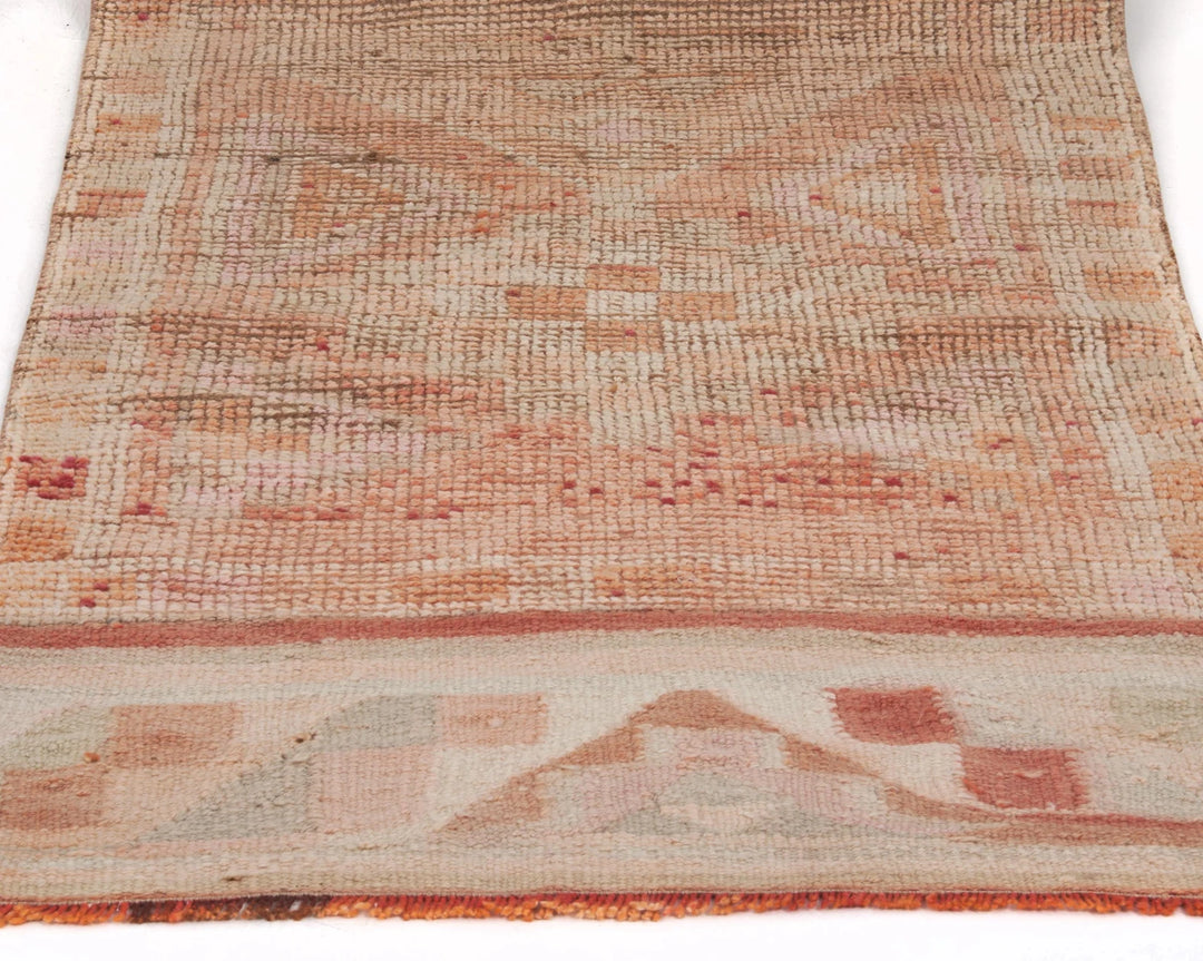 Multicolor Turkish Oushak Rug 2'11" x 11'6" Hand-Knotted | No. VR22970