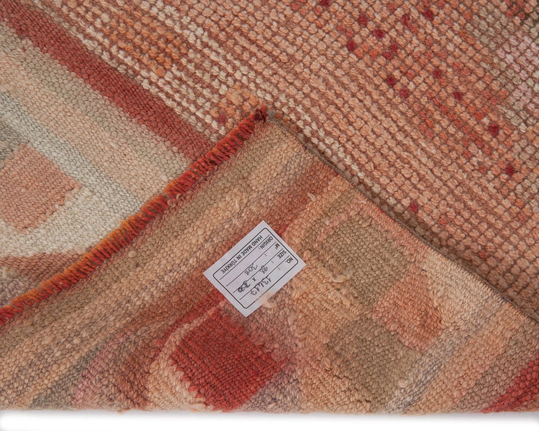 Multicolor Turkish Oushak Rug 2'11" x 11'6" Hand-Knotted | No. VR22970