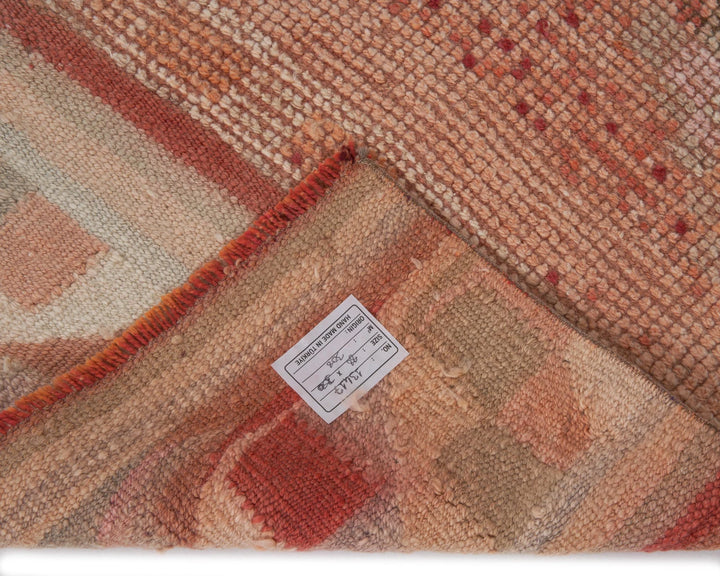 Multicolor Turkish Oushak Rug 2'11" x 11'6" Hand-Knotted | No. VR22970