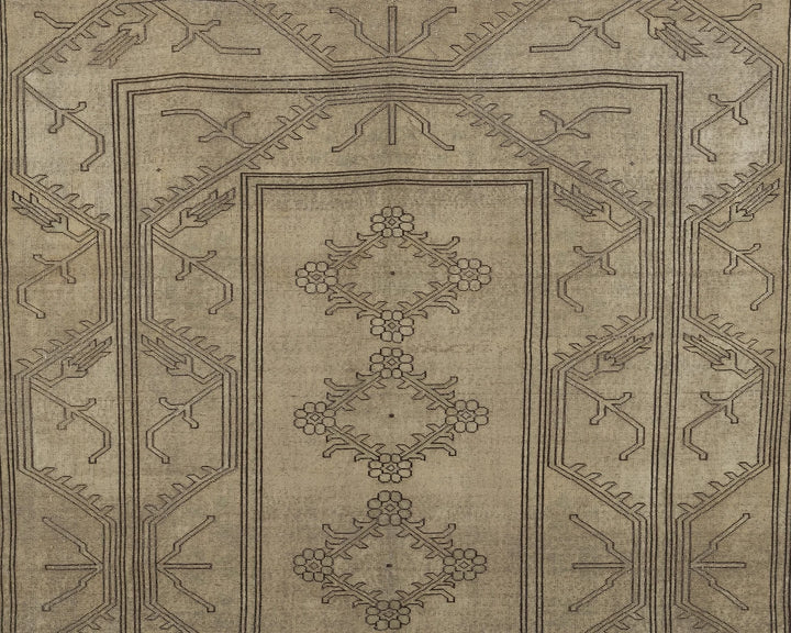 Multicolor Turkish Oushak Rug 6'7" x 9'8" Hand-Knotted | No. VR23079