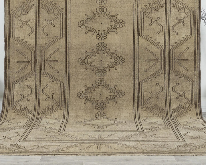 Multicolor Turkish Oushak Rug 6'7" x 9'8" Hand-Knotted | No. VR23079