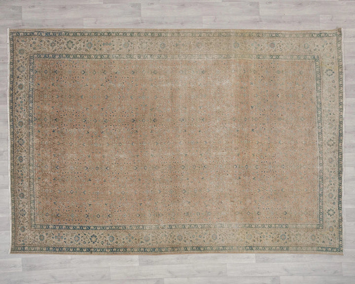 Multicolor Turkish Oushak Rug 6'8" x 9'3" Hand-Knotted | No. VR23294