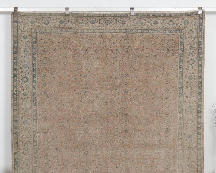 Multicolor Turkish Oushak Rug 6'8" x 9'3" Hand-Knotted | No. VR23294