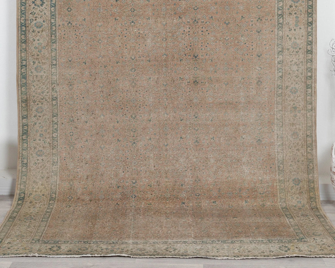 Multicolor Turkish Oushak Rug 6'8" x 9'3" Hand-Knotted | No. VR23294