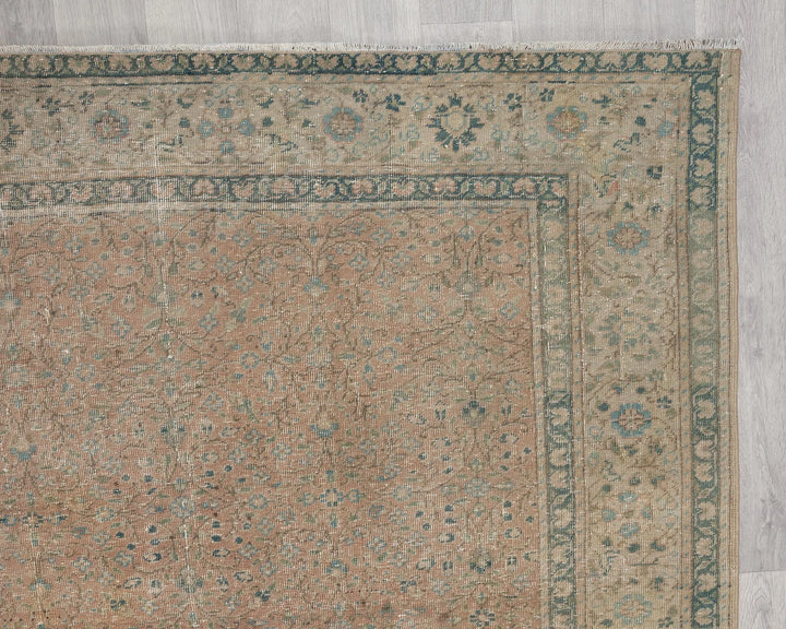 Multicolor Turkish Oushak Rug 6'8" x 9'3" Hand-Knotted | No. VR23294