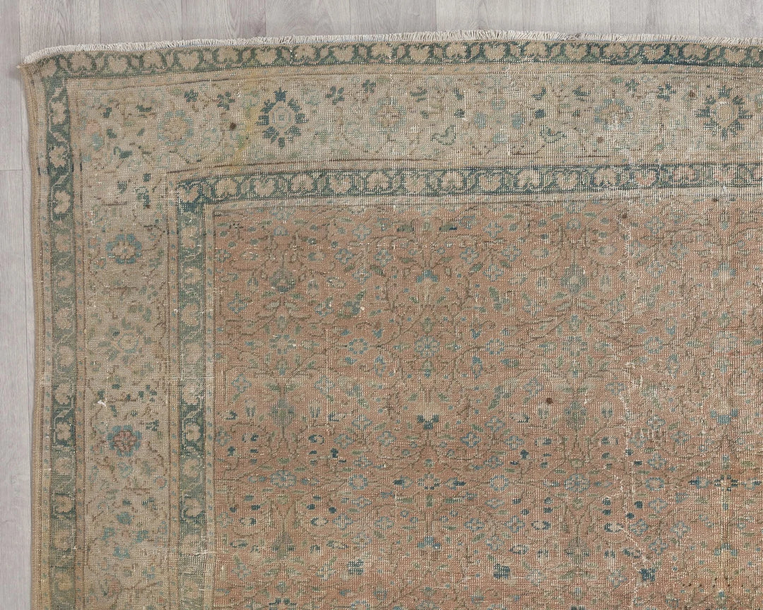 Multicolor Turkish Oushak Rug 6'8" x 9'3" Hand-Knotted | No. VR23294