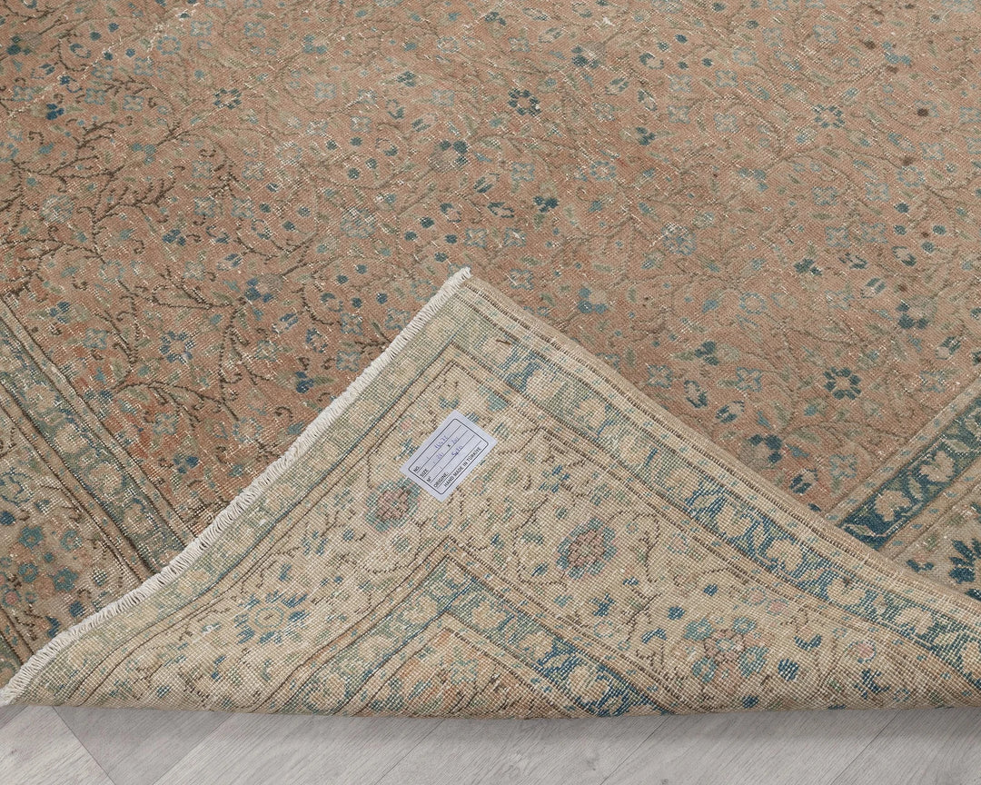 Multicolor Turkish Oushak Rug 6'8" x 9'3" Hand-Knotted | No. VR23294