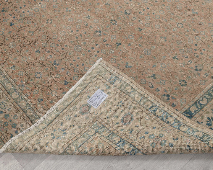 Multicolor Turkish Oushak Rug 6'8" x 9'3" Hand-Knotted | No. VR23294