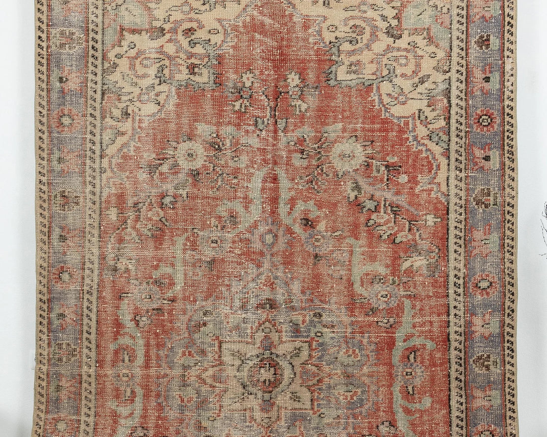 Multicolor Turkish Oushak Rug 5'10" x 10' Hand-Knotted | No. VR23304