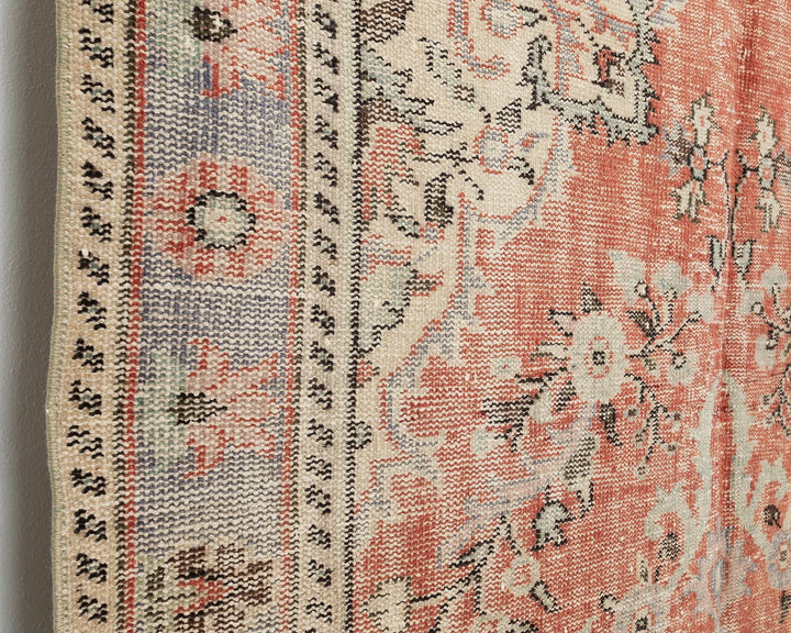 Multicolor Turkish Oushak Rug 5'10" x 10' Hand-Knotted | No. VR23304