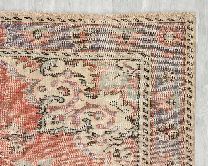 Multicolor Turkish Oushak Rug 5'10" x 10' Hand-Knotted | No. VR23304