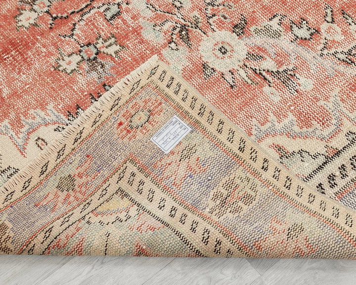 Multicolor Turkish Oushak Rug 5'10" x 10' Hand-Knotted | No. VR23304