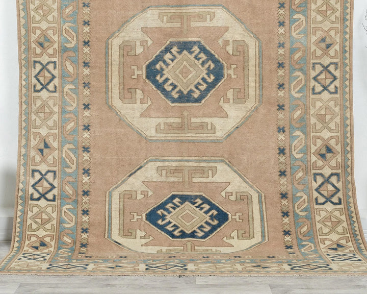 Multicolor Turkish Oushak Rug 5'6" x 7'11" Hand-Knotted | No. VR23383