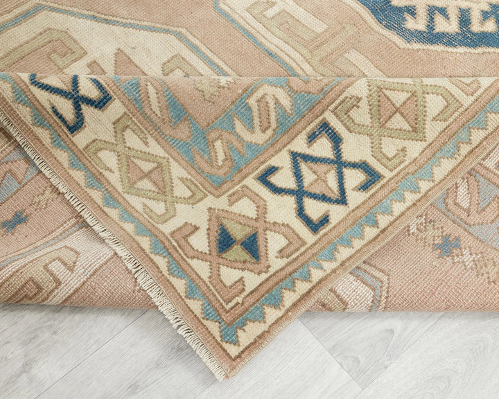 Multicolor Turkish Oushak Rug 5'6" x 7'11" Hand-Knotted | No. VR23383