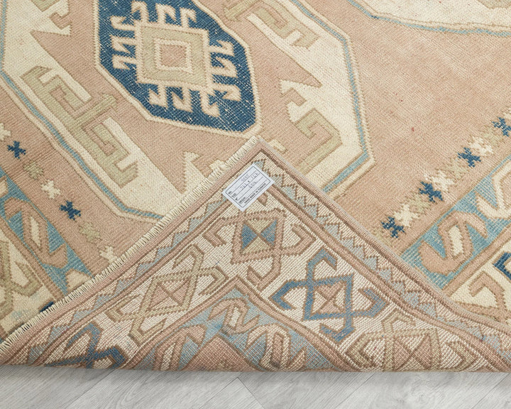 Multicolor Turkish Oushak Rug 5'6" x 7'11" Hand-Knotted | No. VR23383