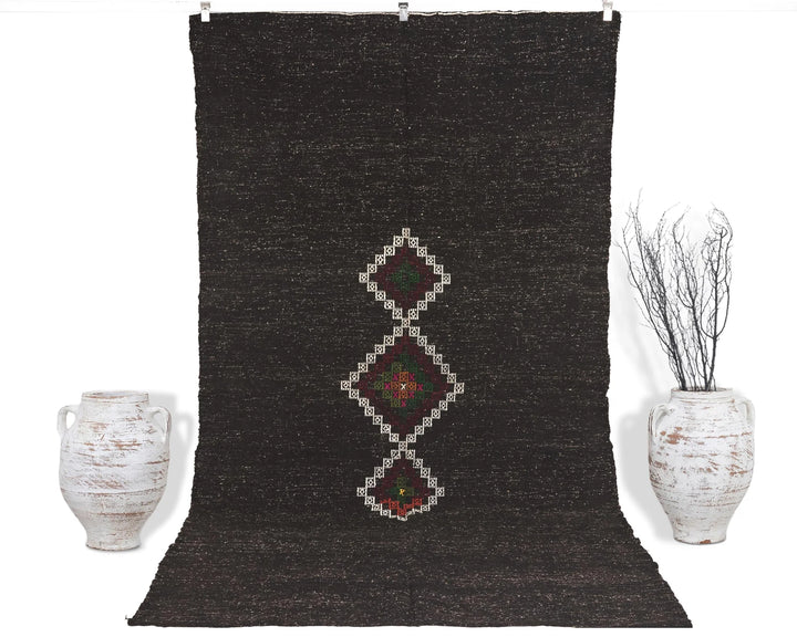 Rust Turkish Kilim Rug 5' 7" x 10' Flat-Weave | No. VR23485