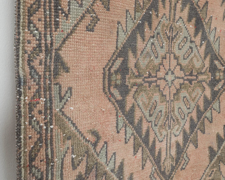 Multicolor Turkish Oushak Rug 3'2" x 11'6" Hand-Knotted | No. VR23507
