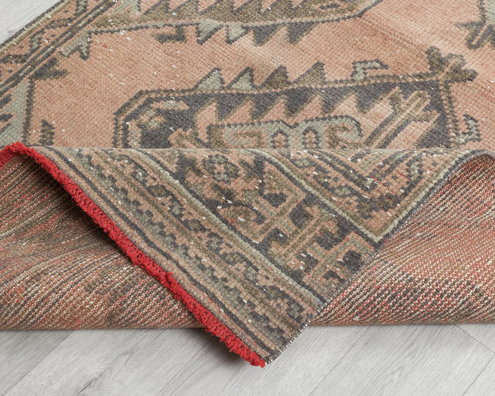 Multicolor Turkish Oushak Rug 3'2" x 11'6" Hand-Knotted | No. VR23507