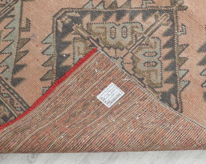 Multicolor Turkish Oushak Rug 3'2" x 11'6" Hand-Knotted | No. VR23507