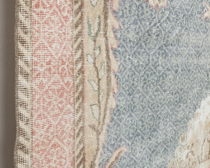 Blue Turkish Oushak Rug 6' 4" x 9' 6" Hand-Knotted | No. VR23583
