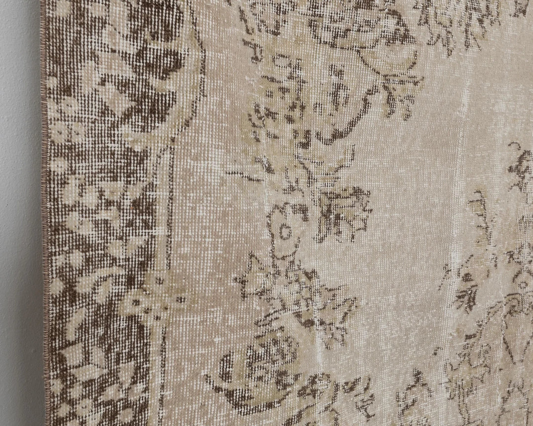Multicolor Turkish Oushak Rug 6'1" x 9'6" Hand-Knotted | No. VR23659