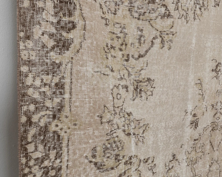Multicolor Turkish Oushak Rug 6'1" x 9'6" Hand-Knotted | No. VR23659