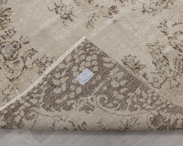 Multicolor Turkish Oushak Rug 6'1" x 9'6" Hand-Knotted | No. VR23659