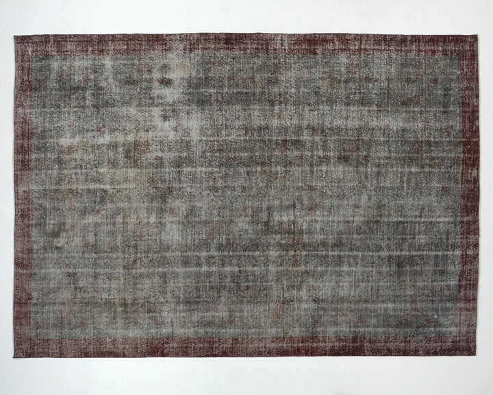 Gray Turkish Oushak Rug 7' 11" x 11' Hand-Knotted | No. VR23761