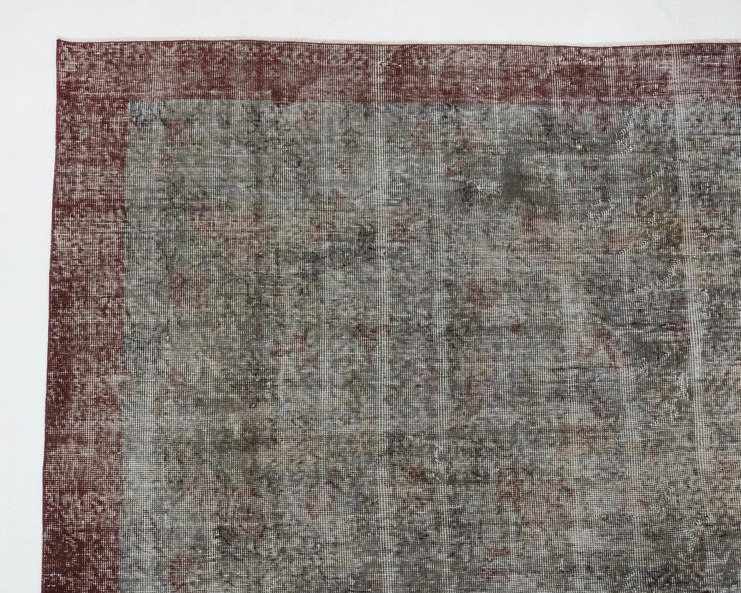 Gray Turkish Oushak Rug 7' 11" x 11' Hand-Knotted | No. VR23761