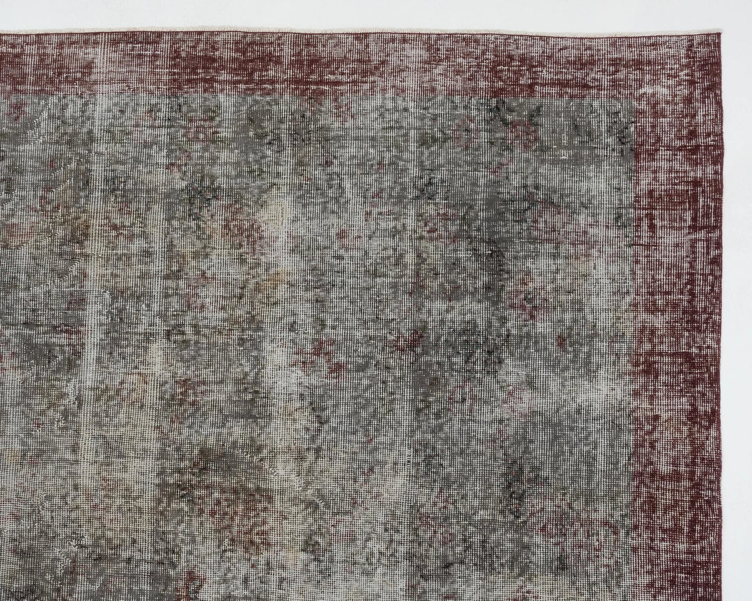 Gray Turkish Oushak Rug 7' 11" x 11' Hand-Knotted | No. VR23761