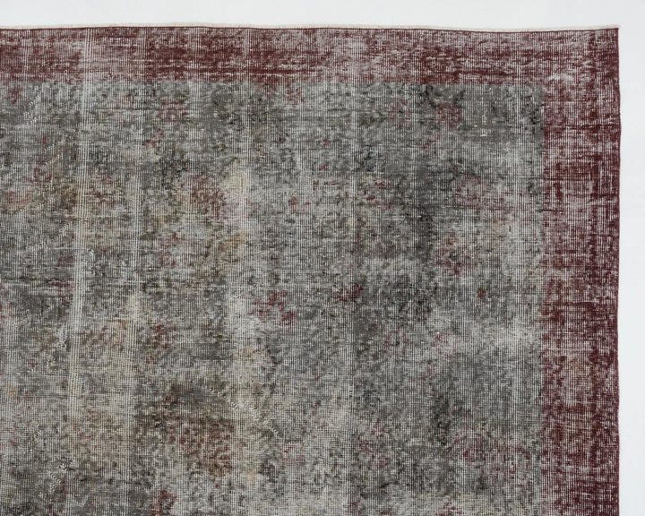 Gray Turkish Oushak Rug 7' 11" x 11' Hand-Knotted | No. VR23761
