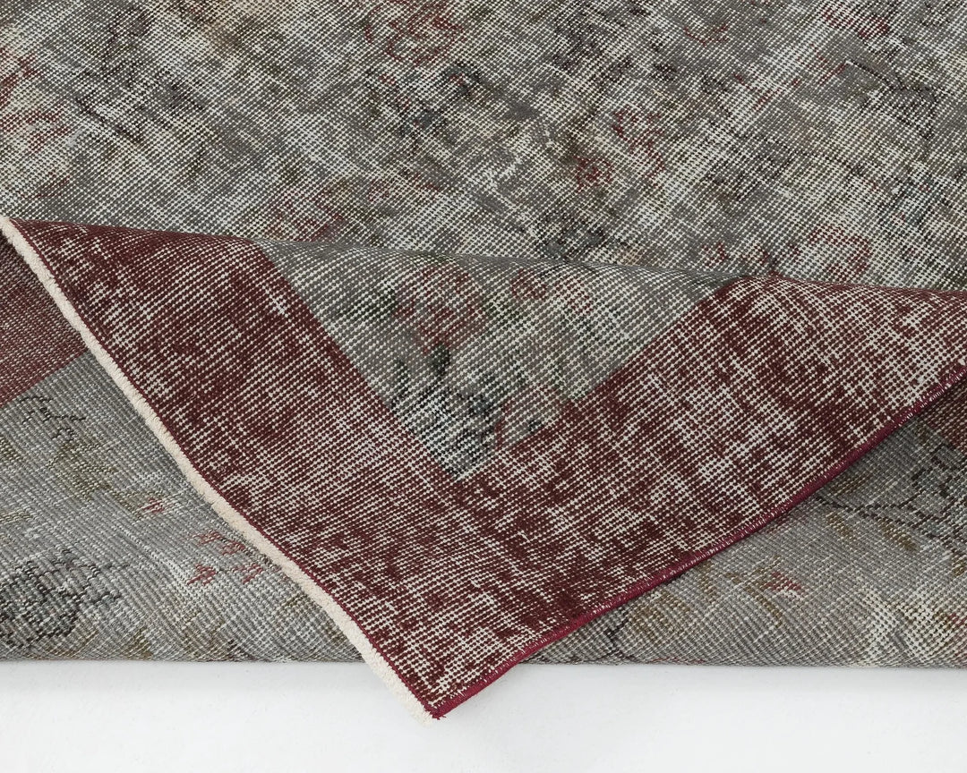 Gray Turkish Oushak Rug 7' 11" x 11' Hand-Knotted | No. VR23761