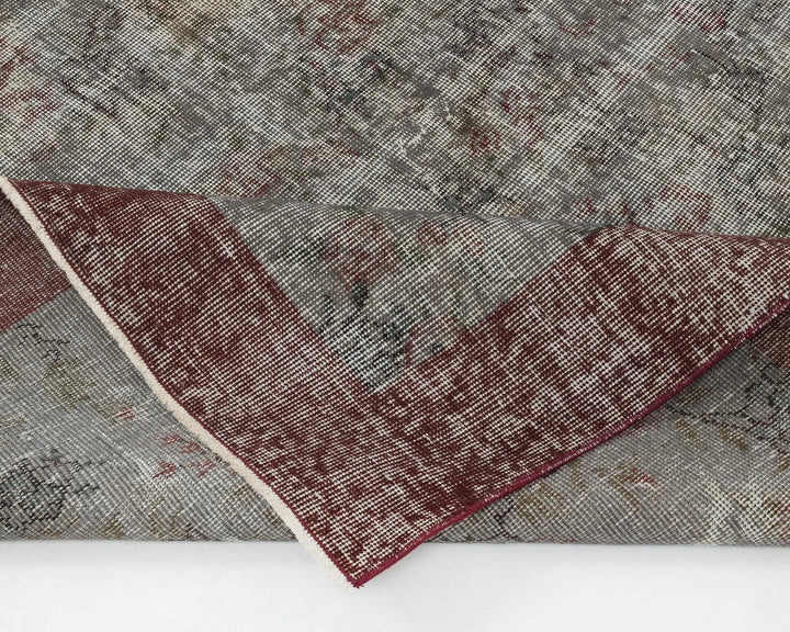 Gray Turkish Oushak Rug 7' 11" x 11' Hand-Knotted | No. VR23761