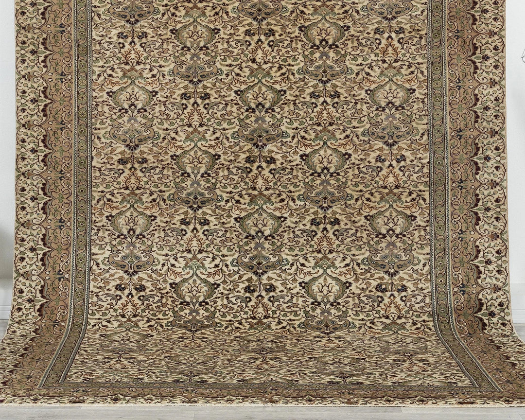 Multicolor Turkish Oushak Rug 0'7" x 0'10" Hand-Knotted | No. VR23811